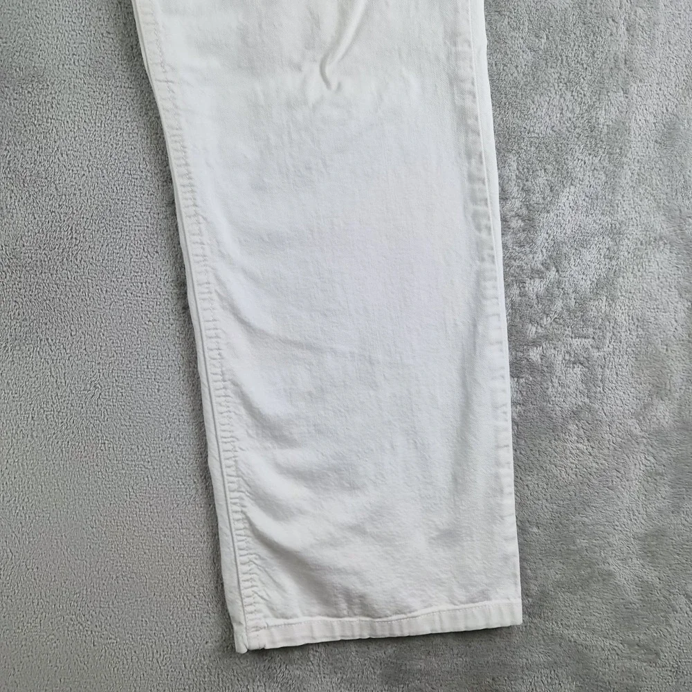 Armani Collezioni Jeans White Denim Slim Fit Stretch Straight Leg  J15 Luxury
